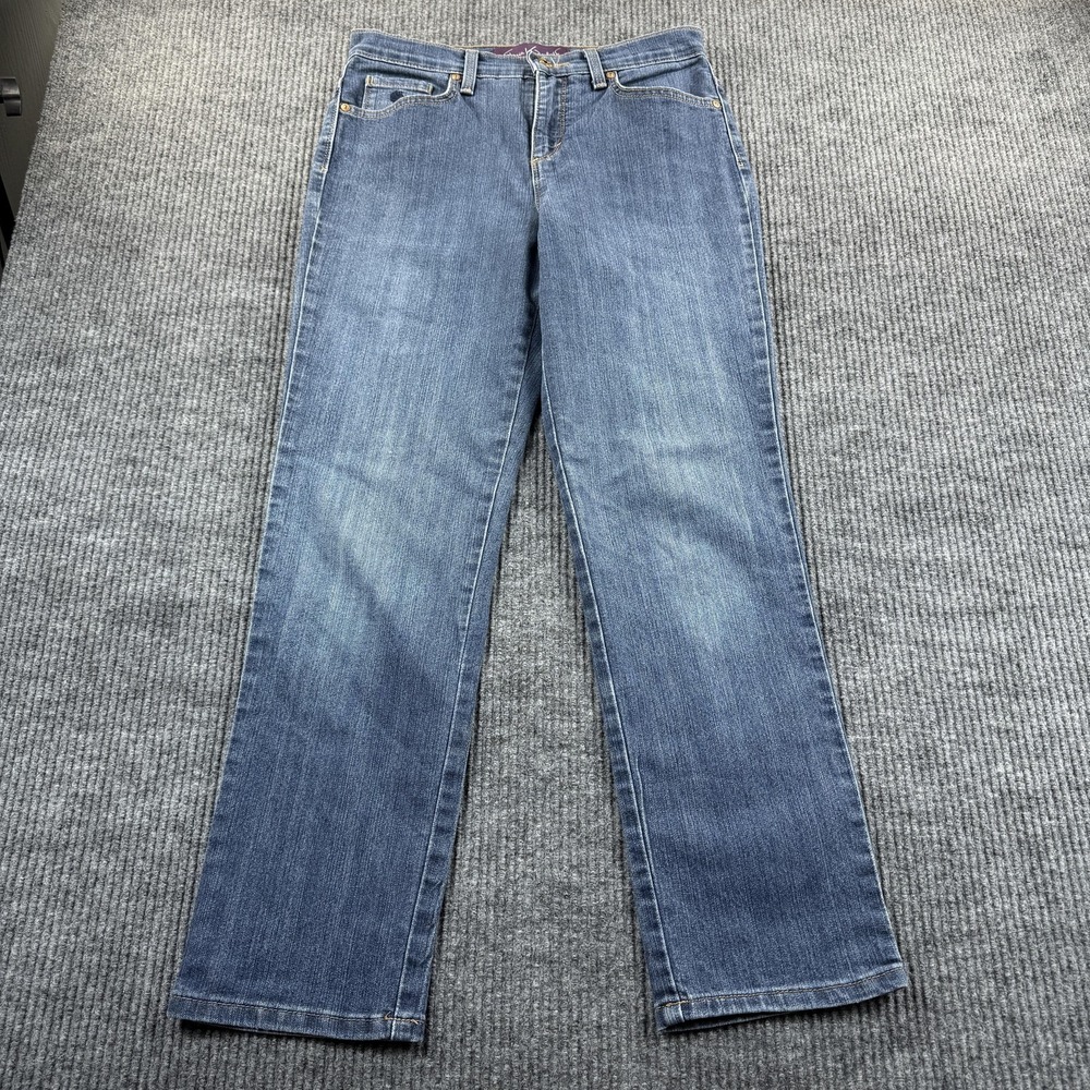 Gloria Vanderbilt Jeans Womens 6 Short Blue Med Wash Straight Stretch 29x27